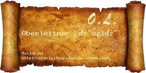 Oberleitner László névjegykártya